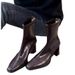 【Super Stylish Slim Boots】Square Toe Chunky High Heel Stretch Elegant Versatile Ankle Boots_vogvips.com