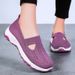 Women's Spring And Summer, New Flyknit Injection Molded Casual Mom Single Shoes, Women's Shoes With Soft Soles That Are_vogvips.com