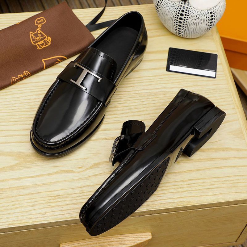 Business Shoes Men, Wedding Groom Shoes, Formal And Casual Cowhide Patent Leather Loafers For Men_vogvips.com