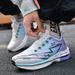 Chitu 8pro Rotating Button Lace Free Running Shoes Couple Style Comfortable Soft Sole Ultra Light Sports Casual Trendy Shoes_vogvips.com