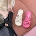 2025 Summer New Thick Leather For Women's Outdoor Wear, Cross Soft Soled Beach Shoes, Casual Fairy Cool Slippers_vogvips.com