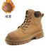 Couple's Genuine Leather Yellow Boots, British Style Short Boots, Women's Thick Soled Martin Boots, 2023 New Autumn And Winter Retro Women's Shoes_vogvips.com