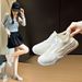 Little White Shoes Female And Female Students Leisure Sports Hollow Board Shoes Street Shot_vogvips.com