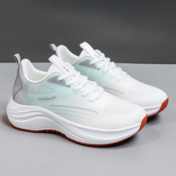Summer New Thick-soled Breathable Fashion Rainbow Shoes Casual Breathable Versatile Women's Shoes Running Outdoor Beach Shoes Free Pinch Music_vogvips.com