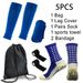 5pcs/set Sports Equipment Football Socks Non Slip Sports Socks Cold Towel Socks Knee Pads Bandages Outdoor Sports Backpack_vogvips.com