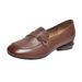 Women's Flat 2026 New Loafers British Style Small Spring And Autumn Soft Leather Deep-cut Women's Shoes_vogvips.com