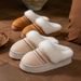 Women's Shoes Cotton Slippers With Velvet For Indoor And Outdoor Wear 2025 New Winter Warm And Comfortable Thick Soled Non Slip Cotton Slippers_vogvips.com