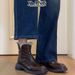 Sheepskin Martin For Women, Chunky Heel, Slim Short Boots, Winter Non-Slip Waterproof, Fleece-Lined, Thickened, Warm_vogvips.com