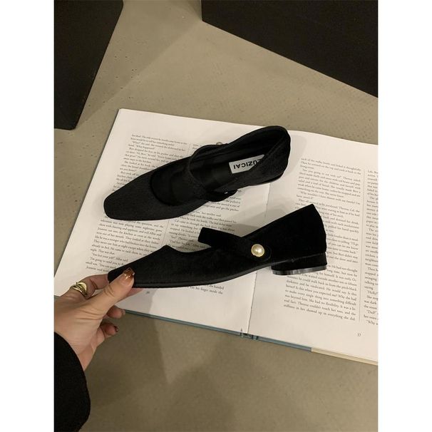 French Style Single Shoe Flat Bottom Soft Sole, Red Women's Shoes, Spring And Autumn Grandma With Skirt, Mary Jane Shoes_vogvips.com