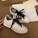 Round Cowhide Version~ Toe Lace-up German Training Genuine Leather Sports Casual Versatile Forrest Gump Flat Runnin Version~_vogvips.com