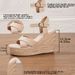 Women's Wedge Heel Rope Sandals Straw Woven Cross Border Style Thick Sole Non Slip Waterproof Height Increasing Slimming Suede_vogvips.com
