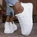 Fashion Women Casual Breathable Flat Shoes Sneakers White Female Footwear Sports Running Outdoor Walking For Women_vogvips.com