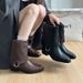 Yueyu Chunky Heel Slimming Pleated Slouch For Women 2025 Autumn Winter New Over-the-Knee High Metal Ring Knight Boots_vogvips.com