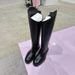 Cowhide Version ~ Over-the-Knee Autumn Winter Slanted Round Toe Riding For Women Thick Sole Versatile Zipper High Tube_vogvips.com