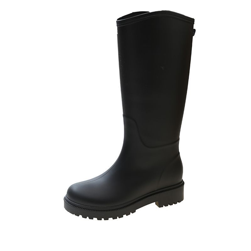 German Women's 2026 New Model Adult Rain Boots Silicone Non-slip High Aesthetic Fashion High-tube Water Shoes For_vogvips.com