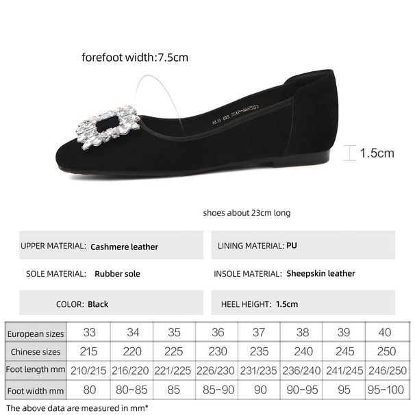Cameldo 2025 New Soft - Soled And Soft - Vamp Cashmere Leather Low - Cut Single Shoes For Women. These Black, Flat - Heeled Commuting Shoes_vogvips.com