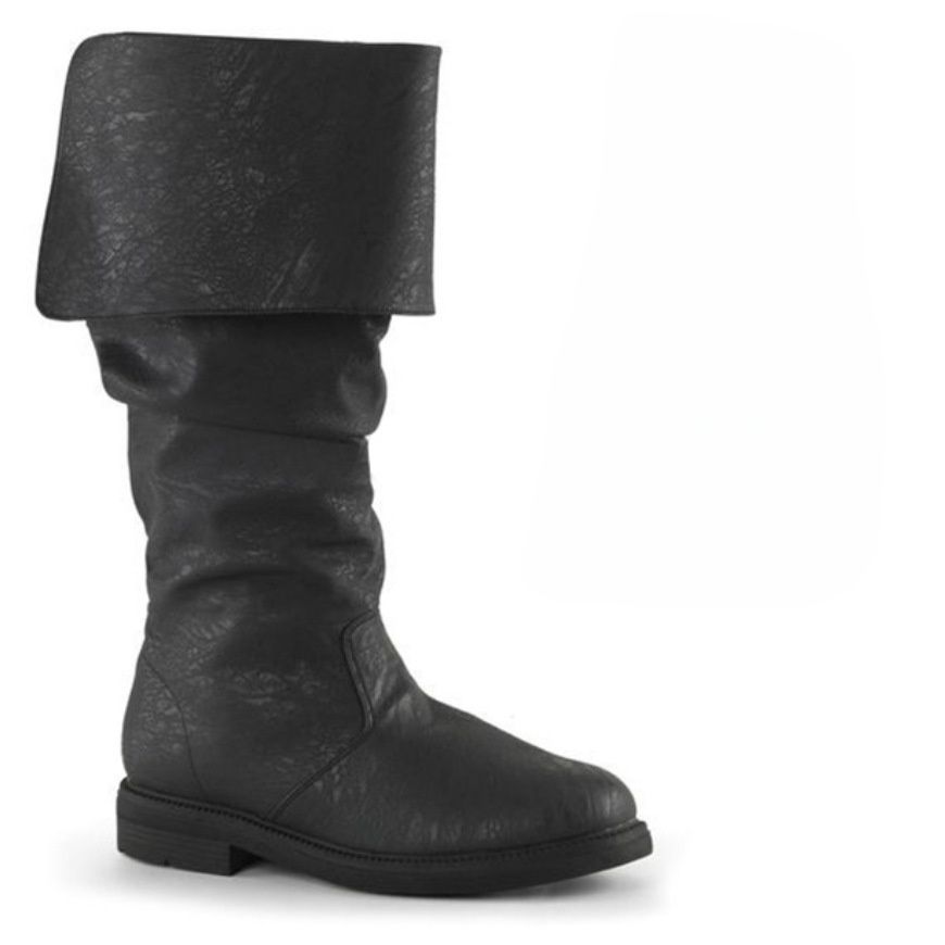 Women’s Winter Fashion Boots – Low Block Heel, High Shaft (33-44) | PU Upper, Cozy Fleece Lining, Slip-On Style (Black/Brown)_vogvips.com