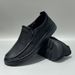 Casual 2024 New Summer Lightweight Soft Sole Men's Slip-On Genuine Leather Shoes For Middle-Aged Dads_vogvips.com