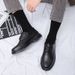 Suitable For All Seasons Men's Non-Slip Waterproof Black Chef Office Suit Casual Leather Large Business Formal Small Size Work Shoes_vogvips.com