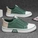 Men's Classic Canvas Sneakers For Summer - Breathable, Slip-Resistant, Durable & Versatile Casual Shoes With Round Toe And Low-Top Design_vogvips.com