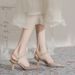1359-A18 High Sandals For Women 2023 Summer New Thin Heel Pointed Toe Glitter Sparkling Wedding Bridesmaid Shoes Fairy_vogvips.com