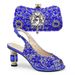 High heel broken diamond round head fish mouth clasp sandals with diamond bag light luxury and elegance_vogvips.com