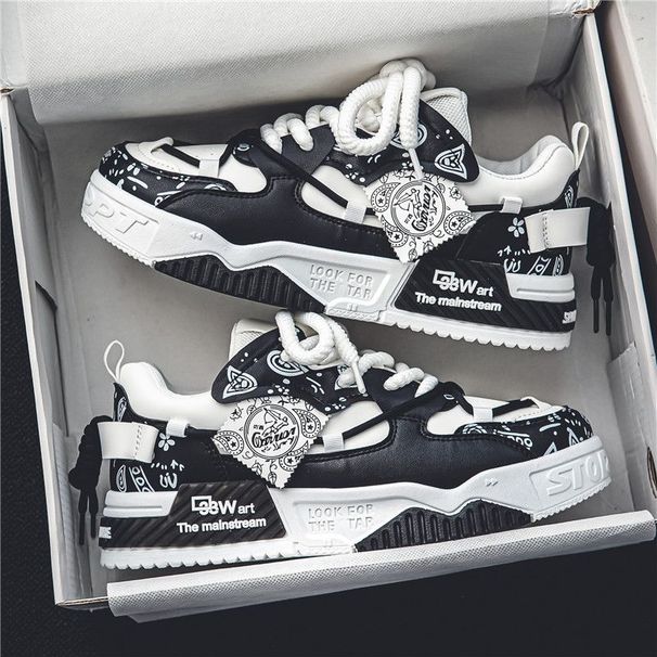 Men's Casual Sneakers With Thick Sole For Summer - Lightweight Breathable Slip-On Shoes, Fashionable Round Toe Design, Comfortable For Daily Wear_vogvips.com