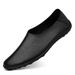 Summer Loafers Soft Sole Breathable Solid Color Slip-On Flat Korean Style Student Personality Casual Shoes For Men_vogvips.com
