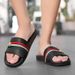 YJ Men Slippers Sh Leather Summer Soft Footwear Fashion Male Water Sh Slides Outdoor Rubber Flat Men Sandals Beach_vogvips.com