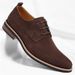 Men's Matte Leather Casual British Style Lace-Up Shoes Fashion Trendy Footwear_vogvips.com