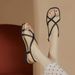 Cameido Roman Toe-separating Flat Sandals For Women. Women's Sandals With A Simple Cross Thin Single-strap Design._vogvips.com