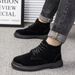 European Warm Series 2025 Spring New Men's High-top British Fashion Casual Shoes Single Cotton Same Style Martin Boots_vogvips.com