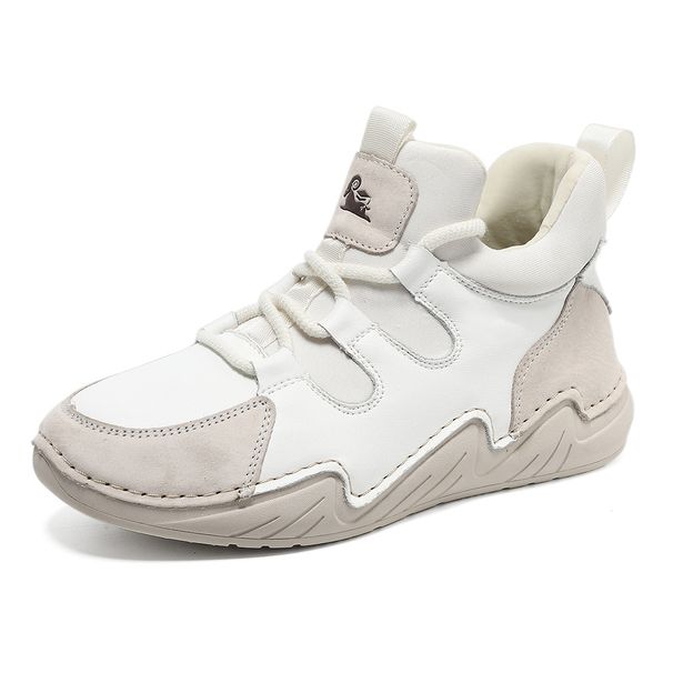 First Layer Leather High-top Large-size Women's Shoes Women's Martin Boots Short Boots Sports And Leisure Shoes Versatile Leather Boots_vogvips.com