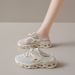 Sports Half Tray White Shoes Women's Mesh Breathable Student Board Shoes Casual Shoes Increase Height_vogvips.com