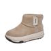 Women's Shoes Thick Soled Snow Boots Winter New Short Tube Plus Velvet Thick Warm Inner Height Increasing Cotton Shoes Waterproof And Non Slip_vogvips.com