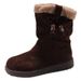 Melard Thick-Soled Fleece-Lined Thickened Snow For Women 2025 New Autumn Winter Versatile Warm Short Boots_vogvips.com