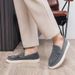 Suede Leather Men's Casual Fashion Comfortable Loafers Breathable Slip On Walking Footwear Platform Lightweight Work_vogvips.com