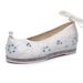 Arched Upturned Toe Hanfu Beaded Lace Up Embroidered Cloth Shoes, Women's Interior Height Increasing, Paired With_vogvips.com