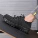 Men's Shoes New Flying Woven Labor Shoes For Men Breathable Anti Smash And Anti Puncture Plastic Steel Head Solid Bottom Insulation_vogvips.com