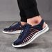 Men’s Shoes Summer New Men's Woven Casual Couple Sandals Men's Trendy Seaside Beach Shoes Roman Large Size Slippers_vogvips.com