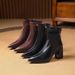 26ss For Pointed Toe Women Autumn Winter New High Heel Elegant Socialite Fashion Trendy Short Boots This Year_vogvips.com