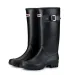 Women Waterproof Knee High Riding Block Heel Non Slip Outdoor Fashion Casual Tall Leather Boots_vogvips.com