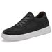 Men's Shoes Inner Height-increasing Board Shoes Thick-soled White Shoes Low-top White Cowhide Surface Round Head Sports And Leisure Shoes_vogvips.com