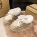 SHLIANG Winter New Fashionable Bow Warm Home Boots For Women's Indoor Soft Bottom Slippers Comfortable Boots X0060_vogvips.com