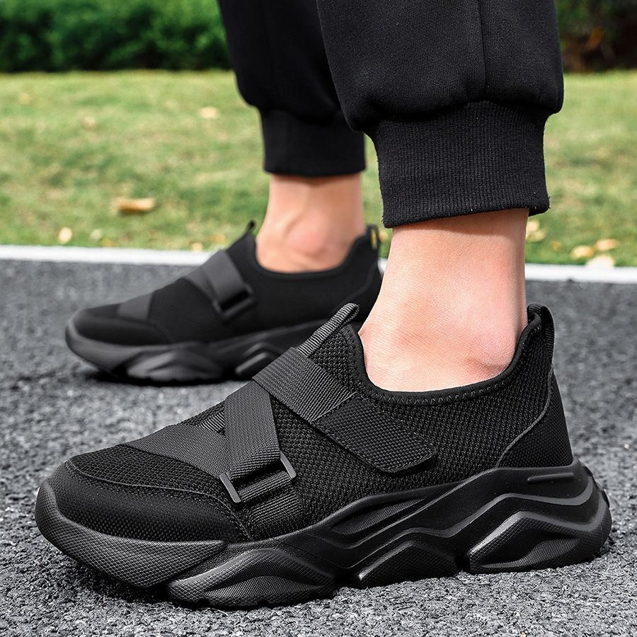 Cross-border Plus-size Lightweight Casual Sh, Trendy Versatile Sneakers, Men's Fly-knit Breathable Mesh_vogvips.com