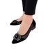 Mesh Sandals Women's Shallow Mouth Pointed Head Low Heel Thick Heel Single Shoes Hollow Breathable Large Size Women's Shoes_vogvips.com