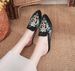 Ethnic Style Summer Uterwear Embridered Hand Sewn Diamnd Clth Slippers, Wmen's Sandals, Shiny Silk Fabric With_vogvips.com
