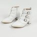 326-89 Fashion Pointed Coarse Heel Warm And Elegant Highlighting Denim Women's Boots_vogvips.com