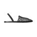 Women’s Shoes Woven Mesh Hollow Outer Wear Beach Hole Shoes Women's French One Strap Closed Toe Half Slippers_vogvips.com