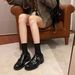 Grape Mom Same British Style Retro Exquisite Carved Baroque Single Monk Strap Leather Shoes For Women Autumn Winter_vogvips.com
